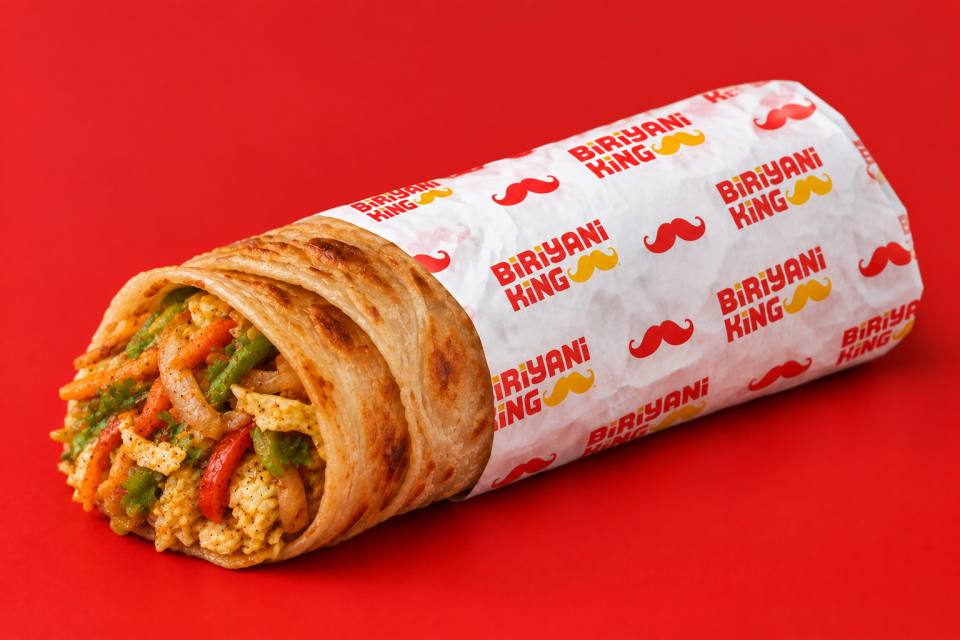Veg Malabar Paratha Roll